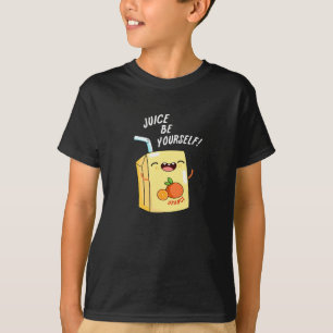 ジュース自分でオレンおもしろいジージュースプンダークBG Tシャツ