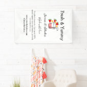 ジュース＆シェイクのレストラン事業ウェブサイトソーシャル 横断幕 (インサイチュ)