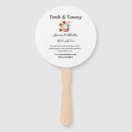 ジュース&シェークレストランビジネスサイトのソーシャル ハンドファン