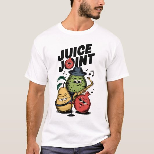 ジュース・ジョイント・ジャズ - ビンテージ フルーツ Tシャツ (正面)