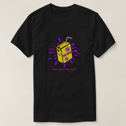 ジュースTシャツを手に入れたのは誰? Tシャツ (デザイン正面)