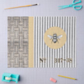 ジュートのウェビングのカチカチ音をたてるティッシュペーパー 薄葉紙 (クラフト)