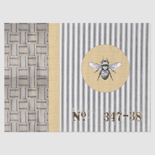 ジュートのウェビングのカチカチ音をたてるティッシュペーパー 薄葉紙 (正面)