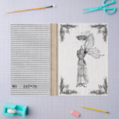 ジュートのカチカチ音をたてる服の型枠の妖精のティッシュ 薄葉紙 (クラフト)