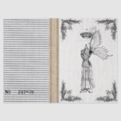 ジュートのカチカチ音をたてる服の型枠の妖精のティッシュ 薄葉紙 (正面)