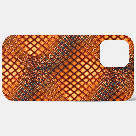 ジュートネットのもつれのように見えるOrangeBrownデザイン Case-Mate iPhoneケース (裏面 (横))