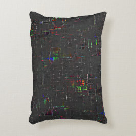 ジュート風変わりの下または上の色の暗いスケッチ アクセントクッション