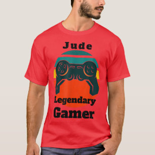 ジュード伝説ゲーマービデオゲームプレーヤーコントローラー Tシャツ