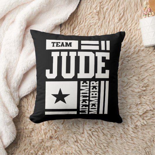 ジュード名パーソナライズされた誕生日ギフト クッション (ブランケット)