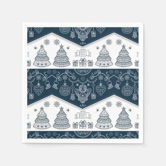 ジューノエルフォークアフランスのートブルーエンジェル  スタンダードカクテルナプキン (正面)