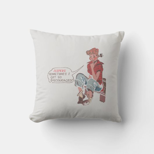 ジューパーは時々私はそんなに勇気を失う。 クッション (正面)