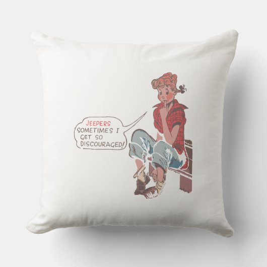 ジューパーは時々私はそんなに勇気を失う。 クッション (正面)