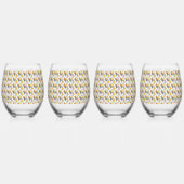 ジュービリー無茎のワイングラス組4 | m3galleryStudio ステムなしワイングラス (裏面)