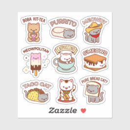 ジュービーな猫たち – 猫ミームのステッカーシート シール