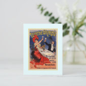 ジュールシェレット広告，1890 ポストカード (スタンド正面)