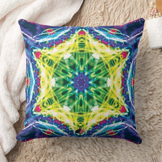 ジュール万華鏡のように千変万化するパターン クッション (ブランケット)