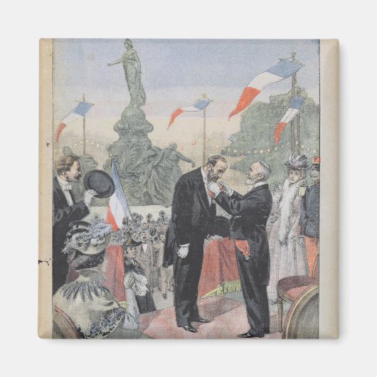 ジュール・ダロウがメダルを獲得 マグネット (正面)