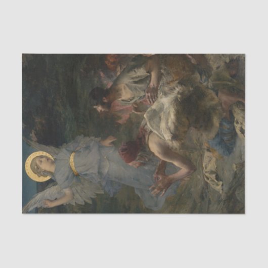 ジュール・バスティアンによる羊飼いへの受胎告知 薄葉紙 (正面)