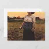 ジュール・ブレトンによるヒバリの歌 ポストカード (正面/裏面)