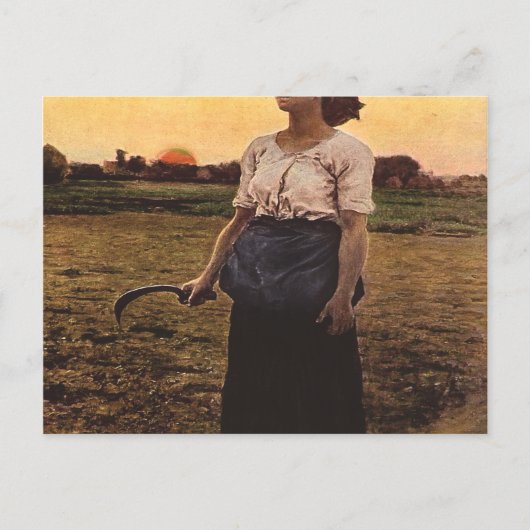 ジュール・ブレトンによるヒバリの歌 ポストカード (正面)