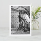 ジュール・ヴェルヌ大尉ノウティラスの舵を取るネモ サンキューカード (スタンド正面)