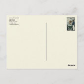 ジュール・ヴェルヌ・アン・ザ・カンニバルズ・ヴィンテージ・ブック・カバー ポストカード (裏面)