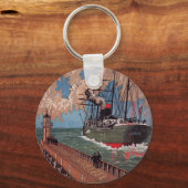 ジュール・ヴェルヌ「ヴォヤージュ超常者」(1880) キーホルダー (正面)