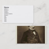 ジュールFrancois Felix Husson、「Champfleury」(1821-8年 名刺 (正面/裏面)
