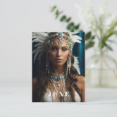 ジューンの誕生日に Bohemian Woman のパール AP53 ポストカード (スタンド正面)