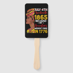 ジューンティーサブテーゼン 私の先祖は1776年に自由ではなかったから ハンドファン
