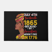 ジューンティーサブ 奴隷解放はまだだった 1776 ドアマット (正面)