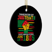 ジューンティーサンス アメリカ黒人解放の日 セラミックオーナメント (右)