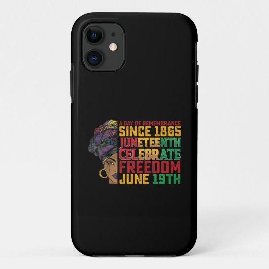 ジューンティーサ―自由と解放の日 Case-Mate iPhoneケース (裏面)