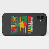 ジューンティーサteenth解放記念日 黒人のアメリカ人の自由 Case-Mate iPhoneケース (裏面(横))