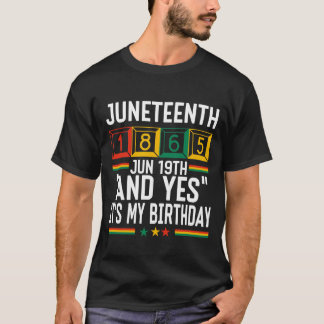 ジューンティーシス1865 誕生日おめでとう Tシャツ