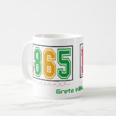 ジューンティーシス - 黒人の歴史 パーソナライズデザイン コーヒーマグカップ (正面左)