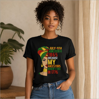 ジューンティーシス 黒人の自由を祝う 1865 Tシャツ