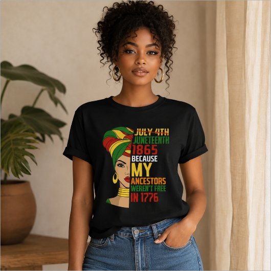 ジューンティーシス 黒人の自由を祝う 1865 Tシャツ