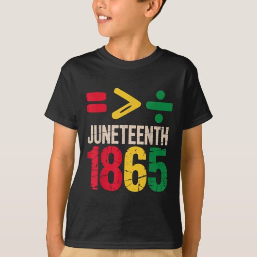 ジューンティーシス 1865 解放の日 Wo Tシャツ (正面)