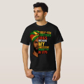 ジューンティーゼデー 黒人の自由を祝う 1865年  Tシャツ (正面フル)