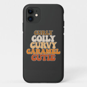 ジューンティーゼンス カーリー コイリー カーブ カラメル キューティー iPhone 11 ケース