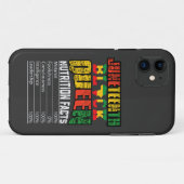 ジューンティーゼント・ブラッククイーン栄養成分表示 Case-Mate iPhoneケース (裏面(横))