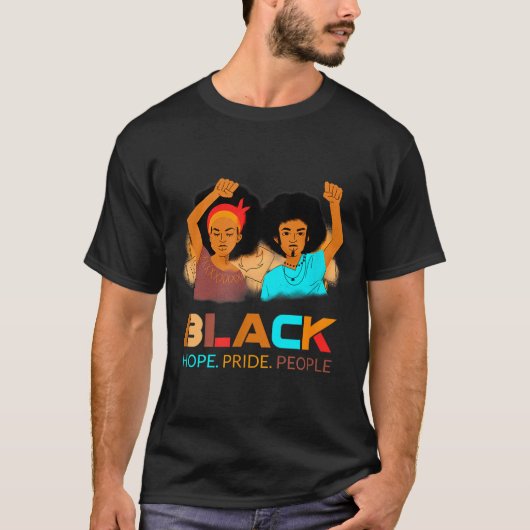 ジューンティーゼント メラニン 黒人プライド ジューンティーゼント 女性 Tシャツ (正面)