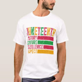 ジューンティーゼenth - 黒人の歴史  tシャツ (正面)