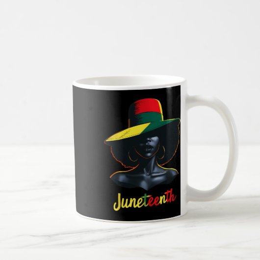 ジューンティーンスの女性用Tシャツ コーヒーマグカップ (右)