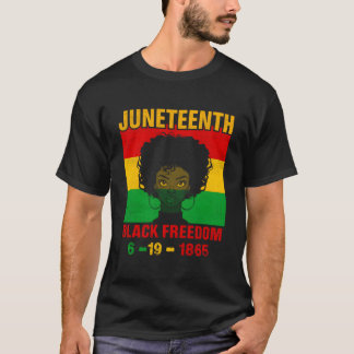 ジューンティーンスの祝祭を大胆なブラックグラスで Tシャツ