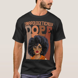 ジューンティーンスの黒人女性の誇り ブラック Tシャツ
