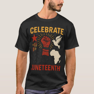 ジューンティーンスを祝おう ヴィンテージ アフリカ系アメリカ人の黒人史 Tシャツ