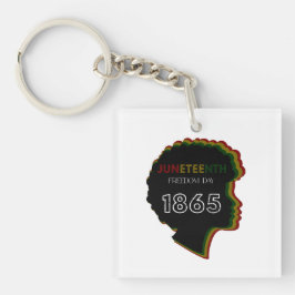 ジューンティーンス自由の日1865お祝いデザイン キーホルダー