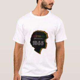 ジューンティーンス自由の日1865お祝いデザイン Tシャツ